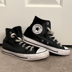 Converse VELVET Chuck Taylor high tops black